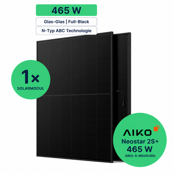 AIKO Neostar 2S+ 465 W Solarmodul Glas-Glas, Full Black