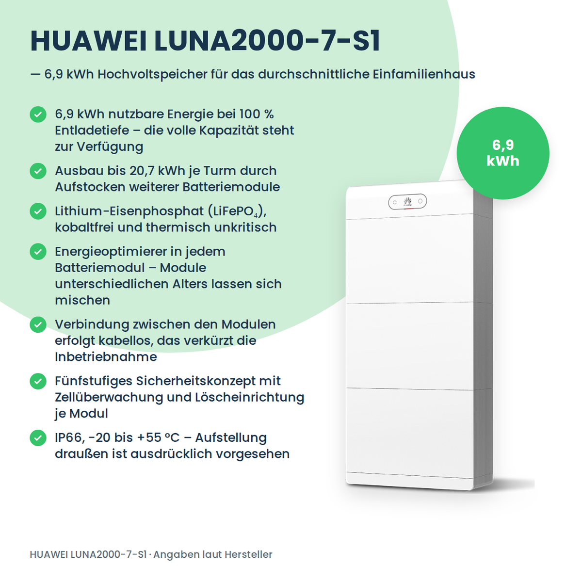 HUAWEI LUNA2000-7-S1 batterie domestique 7 kWh