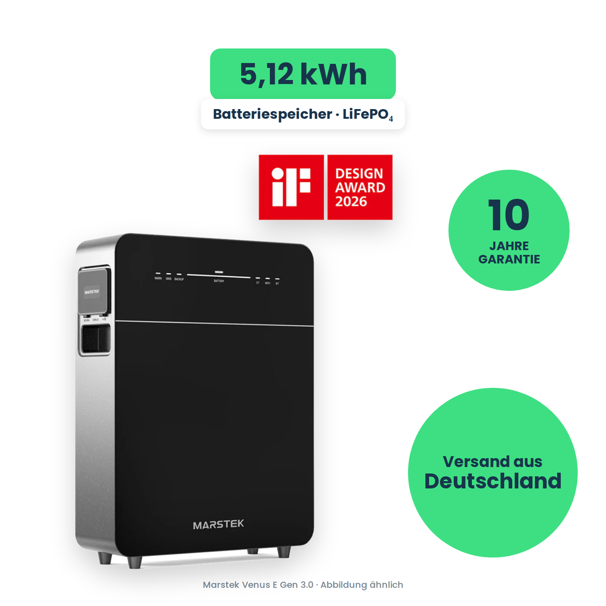 Marstek Venus E Gen 3.0 Test – 5,12-kWh-AC-Speicher zum Nachrüsten bestehender PV-Anlagen