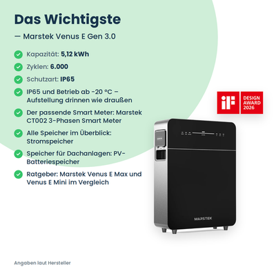 Marstek Venus E Gen 3.0 – batterie AC 5,12 kWh