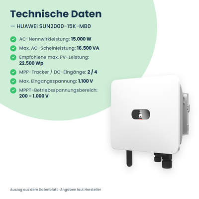 HUAWEI SUN2000-15K-MB0 onduleur hybride 15 kW