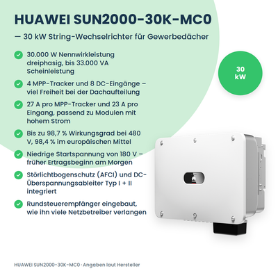 HUAWEI SUN2000-30K-MC0 onduleur string 30 kW