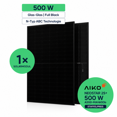AIKO Solar 500W panneau verre-verre full black A500-MAH60Db NEOSTAR 2S+ (prix dégressif)