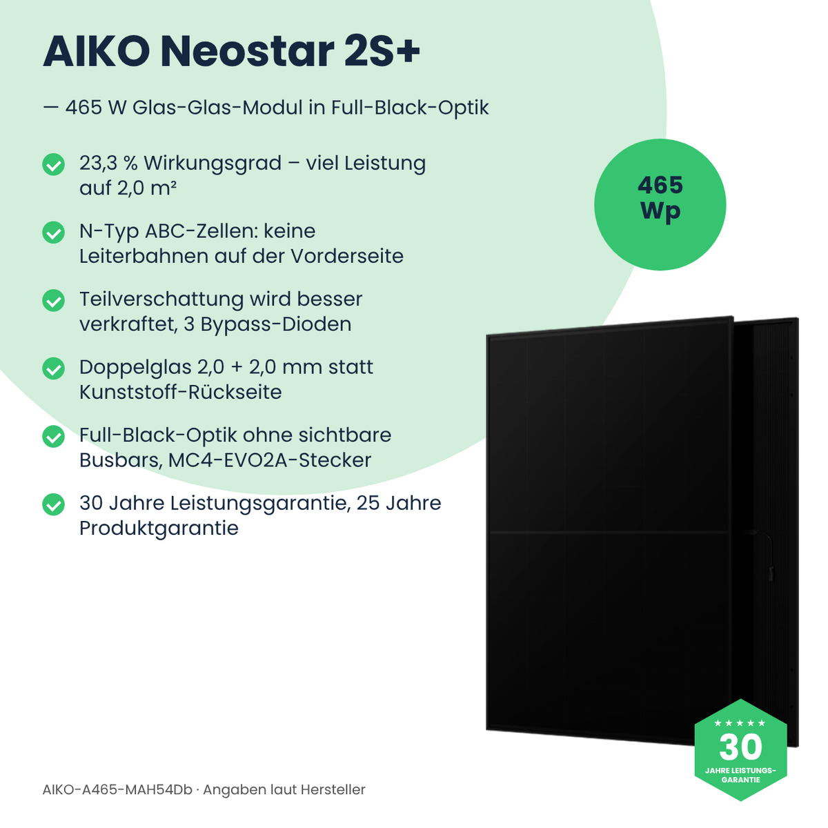 AIKO Neostar 2S+ 465 W – Vorteile im Überblick