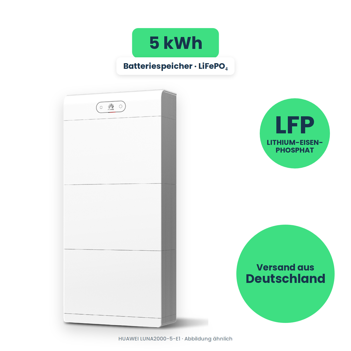 HUAWEI LUNA2000-5-E1 – Batteriespeicher, freigestellt