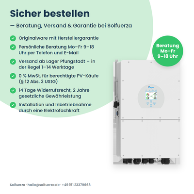 Deye SUN-20K-SG01HP3-EU – Onduleur hybride triphasé 20 kW pour batteries haute tension