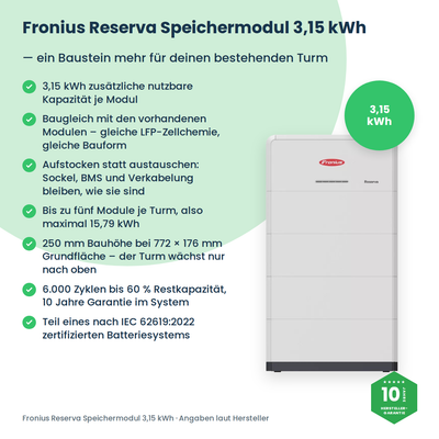 Fronius Reserva module de batterie 3,15 kWh