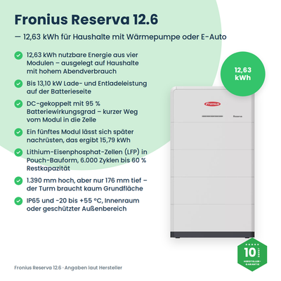 Fronius Reserva 12.6 batterie domestique 12,63 kWh