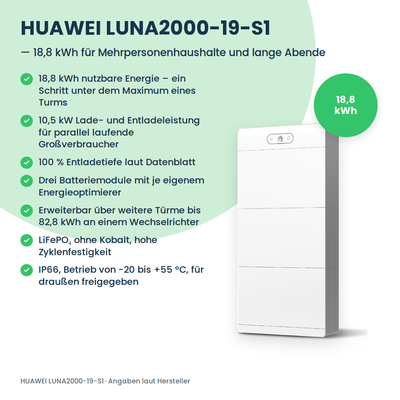 HUAWEI LUNA2000-19-S1 batterie domestique 19 kWh