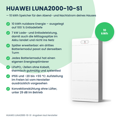 HUAWEI LUNA2000-10-S1 batterie domestique 10 kWh